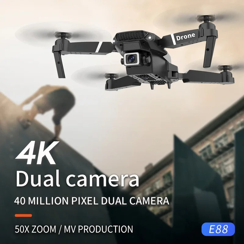 طائرة بدون طيار E88 ProIntelli - مراجعة Drone Camera Wide Angle وسعره